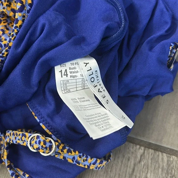 NWOT Seafolly Women's Ring Front Maillot One Piece Swimsuit - Picture 7 of 7